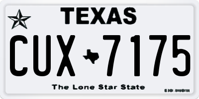 TX license plate CUX7175