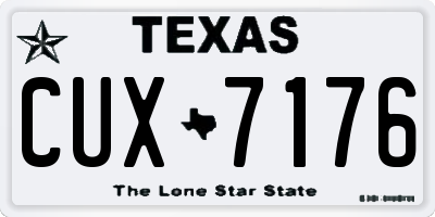 TX license plate CUX7176