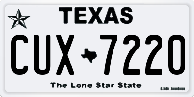 TX license plate CUX7220