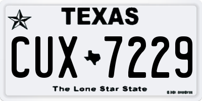 TX license plate CUX7229