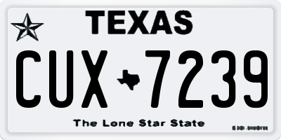 TX license plate CUX7239