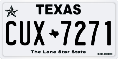 TX license plate CUX7271