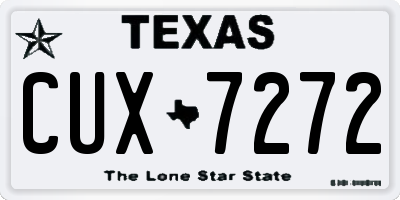 TX license plate CUX7272