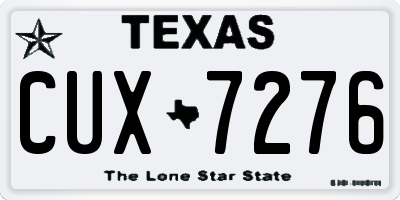 TX license plate CUX7276