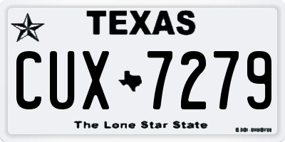 TX license plate CUX7279