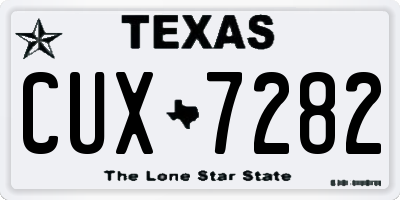 TX license plate CUX7282