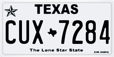 TX license plate CUX7284