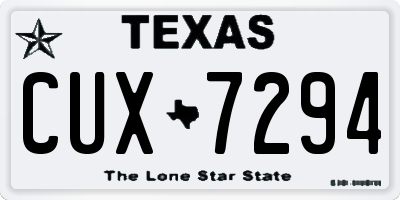 TX license plate CUX7294