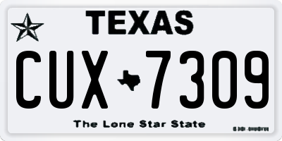 TX license plate CUX7309