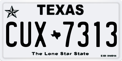 TX license plate CUX7313