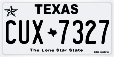 TX license plate CUX7327