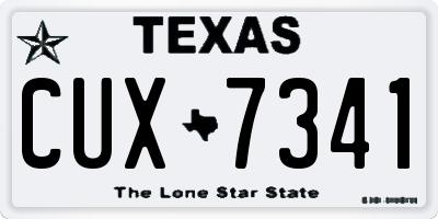 TX license plate CUX7341