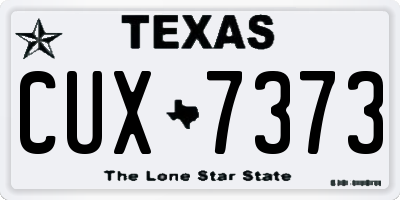 TX license plate CUX7373