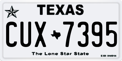 TX license plate CUX7395