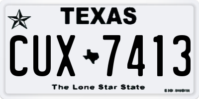 TX license plate CUX7413