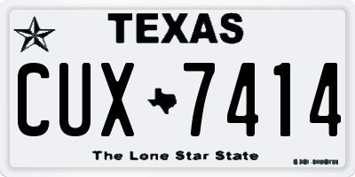 TX license plate CUX7414