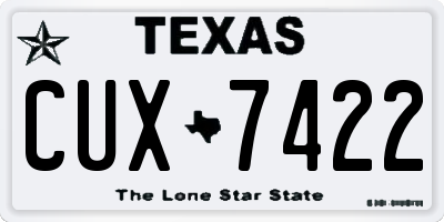 TX license plate CUX7422