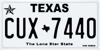 TX license plate CUX7440