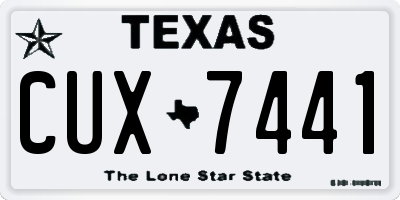 TX license plate CUX7441
