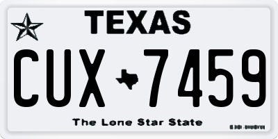 TX license plate CUX7459