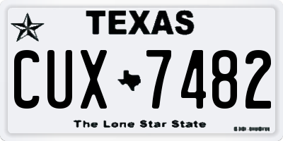 TX license plate CUX7482