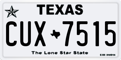 TX license plate CUX7515