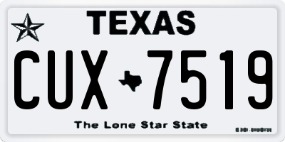 TX license plate CUX7519