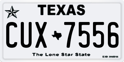 TX license plate CUX7556