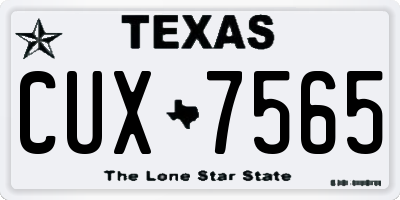 TX license plate CUX7565