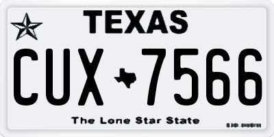 TX license plate CUX7566