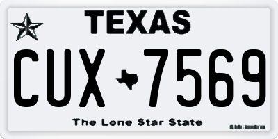 TX license plate CUX7569