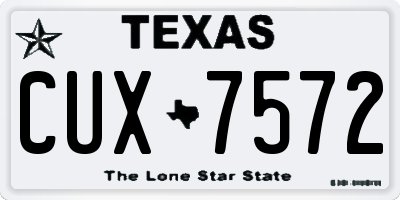 TX license plate CUX7572