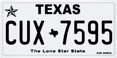TX license plate CUX7595
