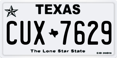 TX license plate CUX7629