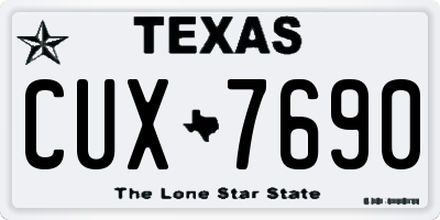TX license plate CUX7690