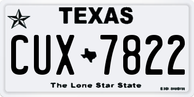 TX license plate CUX7822