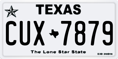 TX license plate CUX7879