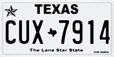 TX license plate CUX7914