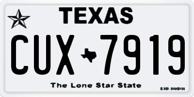 TX license plate CUX7919