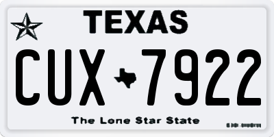 TX license plate CUX7922