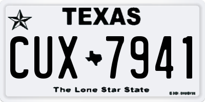 TX license plate CUX7941