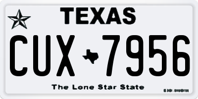 TX license plate CUX7956
