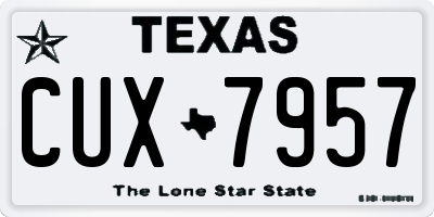 TX license plate CUX7957