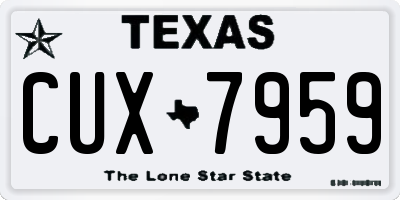 TX license plate CUX7959
