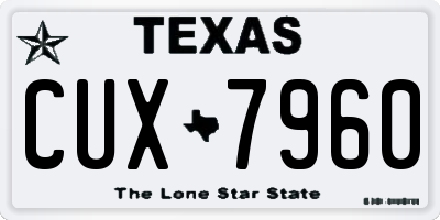 TX license plate CUX7960