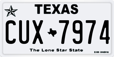 TX license plate CUX7974