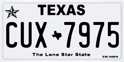 TX license plate CUX7975