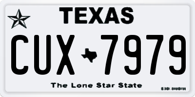 TX license plate CUX7979