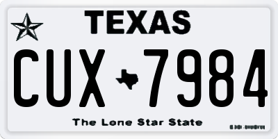 TX license plate CUX7984