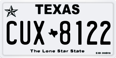 TX license plate CUX8122